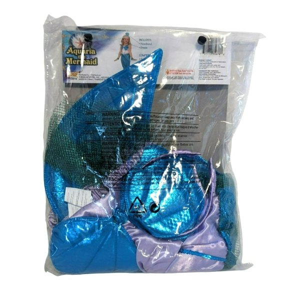 Forum Novelties Kids Size Large (12/14) Aquaria The Mermaid Halloween Costume - Picture 8 of 10